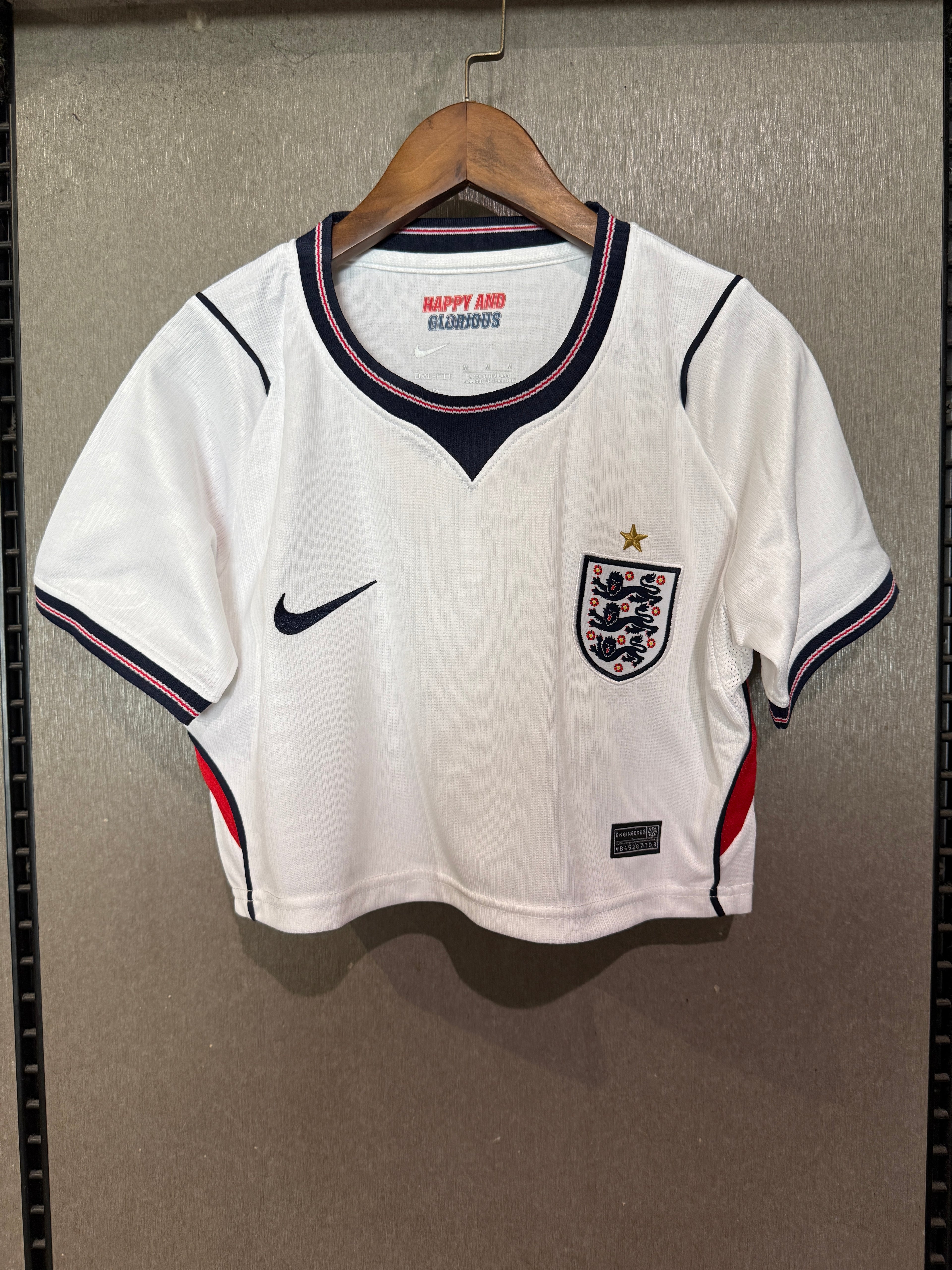 England Women World Cup 26 Home Crop Top 🏴󠁧󠁢󠁥󠁮󠁧󠁿